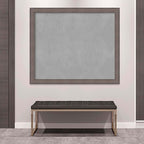 Amanti Art Grey Framed Magnetic Board 45x53 Oversize Vision Board for use with Magnets, 100% Metal Sheet to Display Items as Office Decor or for Home Organization in mudroom, Kitchen or Kids Room