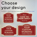 SPEEDYORDERS Custom Red Aluminum Sign, 24x24 Inches, Vintage Style, Weatherproof, Easy Installation, Made in USA