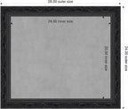 Amanti Art Black Framed Magnetic Board 24x28 Medium Vision Board for use with Magnets, 100% Metal Sheet to Display Items as Office Decor or for Home Organization in mudroom, Kitchen or Kids Room