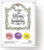 Speedball Hand-Lettering & Journaling Set, Brush Tip Pens Calligraphy, Beginners, Bullet Journaling Pens For Writing, Calligraphy Book, Bullet Journal Coloured Writing Pens, Creative Lettering
