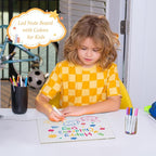 Acrylic Dry Erase Board with Light 11.8 X 7.9” Clear Light up Dry Erase Board with Stand Desktop Glow Memo LED Letter Rewritable Message Board White Board LED Note Board with 7 Color Markers