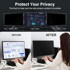 Mao Yeye [2 Pack] 24 Inch Computer Privacy Screen for 16:9 Aspect Ratio Widescreen Monitor, Eye Protection Anti Glare Blue Light Computer Monitor Privacy Filter, Removable 24 in Protector Film