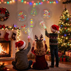 LovesTown 24PCS Christmas Party Favors Flashlights, Glow in The Dark Christmas Toys Bulk LED Light up Finger Lights for Party Decorations Goodie Bags Fillers Classroom Prizes