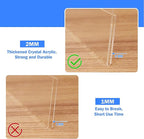 COYMOS 12 Pack Acrylic Sign Holder 8.5 x 11 Horizontal Slant Back Acrylic Stands for Display Plexiglass Clear Acrylic Display Stands for Ad Frame, Picture Photo Frames, Promotions, Restaurants, Office