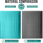 Levex - #000 4" x 8" [5 Pack] Teal Poly Bubble Mailers, Padded Envelope Mailers, Packing Envelope & Mailing Bags for Shipping