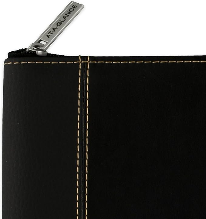 AT-A-GLANCE 2026 Appointment Book Planner, Weekly & Monthly, 8-1/4" x 11", Large, Executive, Zipper, Black (70NX810526)