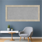 Amanti Art Silver Framed Magnetic Board 26x54 Oversize Vision Board for use with Magnets, 100% Metal Sheet to Display Items as Office Decor or for Home Organization in mudroom, Kitchen or Kids Room