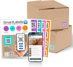 Smart Labels QR Code Stickers Pack of 48 (Modern) Made in USA - QR Code Labels for Storage & Inventory Tracking, Storage Unit Organization, App Stickers for Inventory Organization & Moving Supplies