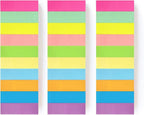 30 Pads 0.5x1.8 Sticky Notes Flags Tabs Page Markers 10 Bright Color Sticky Index Tabs Page Flags 80 Sheet/Pad
