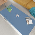 Zinkooat Leather Table Cover,1.8mm Thick,24x48 Inch Desk Cover,Large Desk Mat,Table Protector,Table Cover Protector,Coffee Table Protector,Table Protector Mat(Grayish Blue+Dark Green,24x48)