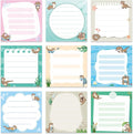 Lovarywow Otter Sticky Notes Gifts, 9 Pack Cute Sea Otter Notepads 3x3 Inch Gifts for Coworkers Students, Ocean Animals Post Memo Pads Office School Supplies for Men Women (450 Sheets)