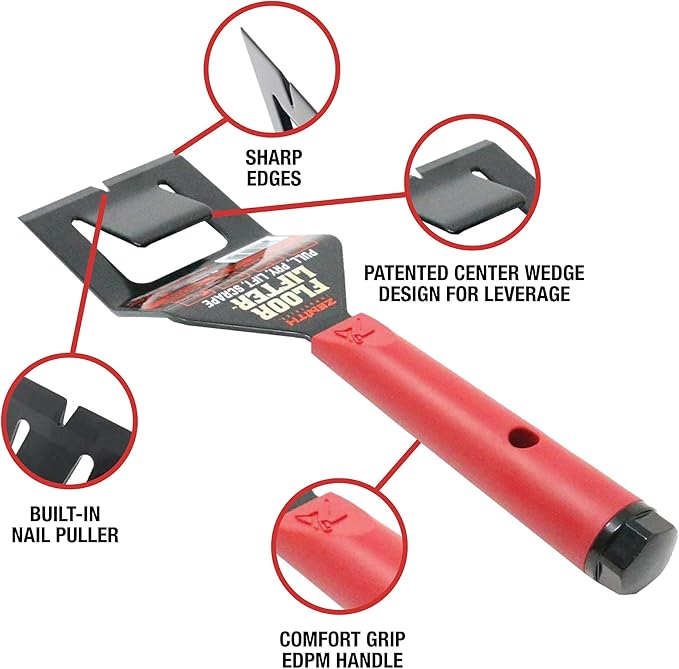 Zenith by Danco Floor Lifter ZN700201, Ultimate Demolition and Remodeling Multi-Tool for Safe Removal of Hardwood Floors, Ceramic Tile, Trim, and Countertops