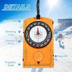 PATIKIL Orienteering Compass, Navigation Backpacking Compasses for Map
