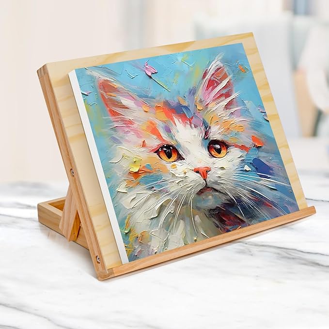 DRAWLEX Tabletop Easel - Easel for Painting, Adjustable Angle Art Easels for Painting, Art Supplies Gift for Christmas Birthday for Adults Student Artist, 13 4/5 Inches by 11 2/5 Inches
