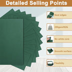 Silunkia 28 Sheets Dark Green Cardstock 8.5 x 11 Craft Paper, 92lb Heavyweight Christmas Green Card Stock for DIY Cards Making, Invitations, Thank You Cards, Birthday, Menus