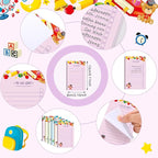 300 Sheets to Do List Notepad Daily Checklist Sticky Notes Cute Undated Memo Pad Color Block to Do Note Pad Weekly Plan Agenda and Organizer Planners for College(School Style,3.14 x 5.11 Inch)