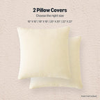 Amazon Basics Chenille Throw Pillow Covers, Home Decor Cushion Cover for Bedroom Living Room Couch Bed, 16" W × 16" L, Beige