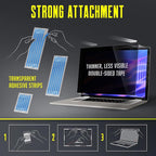 Privacy Screen Adhesive Tabs and Strips for Computer Monitors and Laptops - Replacement kit