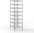 Regal Altair 24" Deep x 24" Wide x 74" Height Wire Shelving Kit | 8-Tier | NSF Commercial Storage Rack Unit