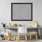 Amanti Art Black Framed Magnetic Board 23x27 Medium Vision Board for use with Magnets, 100% Metal Sheet to Display Items as Office Decor or for Home Organization in mudroom, Kitchen or Kids Room