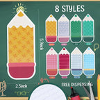80PCS Back to School Name Tags for Classroom - Glue Point Pencil Blank Labels for Desk Cubbies Locker Storage Bin Bulletin Board Decorations,for Kindergarten Preschool 1st 2nd 3rd Grade Supplies