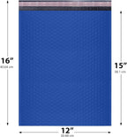 Royal Blue Large Poly Bubble Mailers 12x15 inch | Self Seal Padded Envelopes Cushioned Bubble Mailer | Usable Size 12x15 | WaterProof | Lightweight mailing Shipping Bags | 100 Pack Bulk