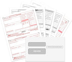 W2 Forms 2025, 6 Part Tax Forms, 25 Employee Kit of Laser Forms Designed for QuickBooks and Accounting Software, 25 Self Seal Envelopes Included