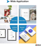 Uinkit 11 x 17 Thick Photo Paper Glossy 11x17 60Sheets 62lb Inkjet Heavyweight 230gsm Gallery show Brochure Pictures Funeral Bulletin Obituary Papers Obituaries Gloss Papers
