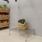 Regal Altair 24''W x 30''L x 8''H Chrome Plated Wire Dunnage Rack | Off The Floor Storage