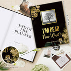 Lanpn I'm Dead, Now What Journal, End of Life Planner Death Book Organizer with Tabs, When I Die Planning Journals for Senior, Final Wishes & Financial Estate Planners, Leather Hardcover