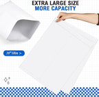 Motipuns 50 Pcs 14'' x 18'' Extra Large Mailing Envelopes 32lb with Gummed Flaps, Catalog Jumbo Craft Envelopes for Mailing, Storage and Organizing Documents Office Supplies(White)