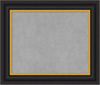Amanti Art Black Framed Magnetic Board 22x26 Small Vision Board for use with Magnets, 100% Metal Sheet to Display Items as Office Decor or for Home Organization in mudroom, Kitchen or Kids Room