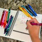 BIC Gelocity Quick Dry Ocean Themed Gel Pen Set with Fast-Drying Ink and Retractable Design, 16-Count in Assorted Ink