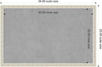 Amanti Art Silver Framed Magnetic Board 22x34 Large Vision Board for use with Magnets, 100% Metal Sheet to Display Items as Office Decor or for Home Organization in mudroom, Kitchen or Kids Room