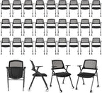 VACYOVKE 40 Pack Folding Chair Portable Nesting Commercial Seat for Events Office School Party Kitchen Dining Conference Waiting Training Room