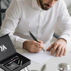 YICMY Fancy Fountain Pen Set – Fine & Medium Nibs, Includes 18 Ink Cartridges, Ink Converter, Syringe Filler, Luxury Gift for Writing, Journaling & Calligraphy，Black