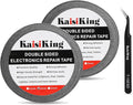 Kaisiking 2pcs 2mm x 50M LCD Repair Tape Phone Screen Adhesive Tape LCD Touch Screen Repair Tape with 1 Tweezers for Cell Phone, iPad, Tablets, Laptops, LCD Screen