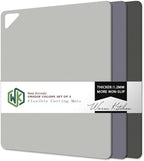 WK Flexible Plastic Cutting Boards for Kitchen, Cutting Board Mats Set of 3, Nonslip Cutting Board for Meat, Thin Cutting Sheets with Hole, Dishwasher Safe, BPA Free, 14.5x11.5"