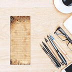 Sheet Music Personalized Lined Shopping List Pads - Set of 3
