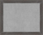 Amanti Art Grey Framed Magnetic Board 19x23 Small Vision Board for use with Magnets, 100% metal sheet to display items as office decor or for home organization in mudroom, kitchen or kids room