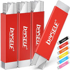 DIYSELF 12 Pack Box Cutters, Utility Knife Aluminum Alloy, Razor Knife Utility, Box Knife with Single Edge Razor Blade, Box Cutter Knives Retractable, Boxes Opener for Letters, Packages (Red)
