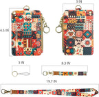 Lanyard Wallet,Wallet Lanyard,lanyards for id Badges,lanyards for id Badges for Women,Lanyard Wallet for Women,Fashion Badge Holder with Zipper（Colorful）