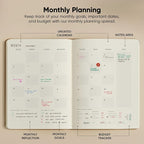 Undated, 2026 Planner, 8.5" x 11" - The #1 Productivity Planner to Achieve Your 2026 Goals - Planner 2026-2027 by PRODUCTIVITY STORE (A4, BROWN)