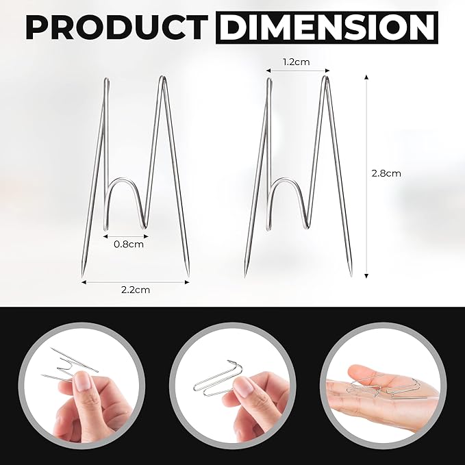 KuanStore 50Pcs Cubicle Hooks - Fabric Panel Wall Hooks with Clear Storage Box for Office, Home, School Decor & DIY Parties