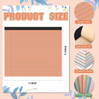 Lincia 6 Pcs 11" x 9.5" Legal Pads College Ruled Notepad Landscape Notebook Horizontal Lined Notebook 80 Gsm Assorted Colors Paper Pastel Writing Pads for School Office, 40 Sheet (Slate Gray)