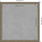 Amanti Art Silver Framed Magnetic Board 26x26 Medium Vision Board for use with Magnets, 100% Metal Sheet to Display Items as Office Decor or for Home Organization in mudroom, Kitchen or Kids Room