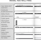 Clever Fox Dated Planner 2026-2027 – Weekly Life Planner Notebook for Time Management – Planner with Habits Tracker & To-Do List (Black)