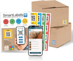 Smart Labels QR Code Stickers Pack of 48 (Original) Made in USA - QR Code Labels for Storage & Inventory Tracking, Storage Unit Organization, App Stickers for Inventory Organization & Moving Supplies
