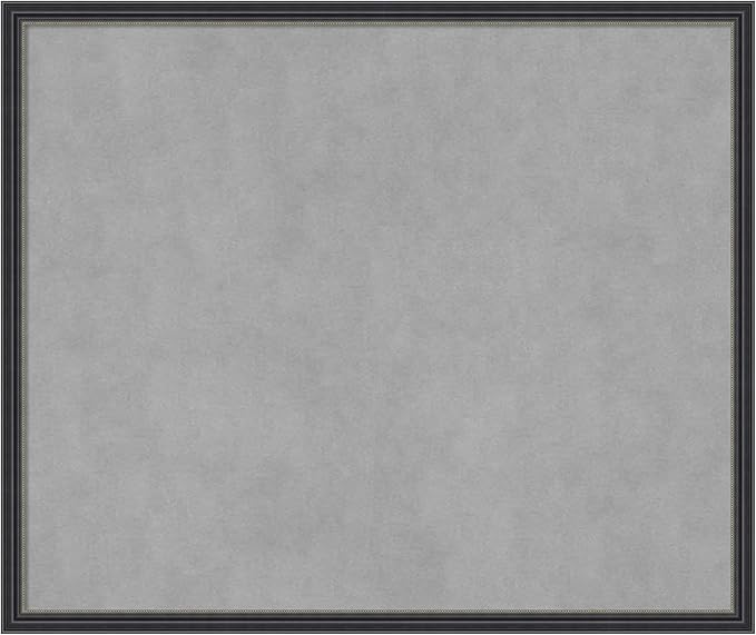 Amanti Art Black Framed Magnetic Board 21x25 Medium Vision Board for use with Magnets, 100% Metal Sheet to Display Items as Office Decor or for Home Organization in mudroom, Kitchen or Kids Room