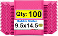 iMBAPrice 9.5x14.5" Hot Pink Poly Bubble Mailers, 100-Pack – #4 Self-Seal Padded Shipping Envelopes, Waterproof Bubble Bags for Crafts, Jewelry, Cosmetics & Beauty Products
